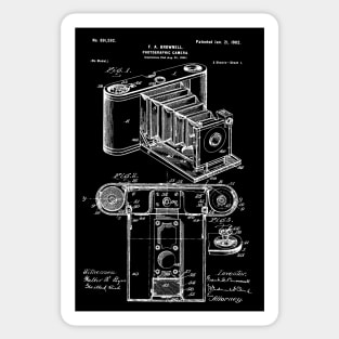 Photographic Camera Patent / Camera Blueprint / Camera Patent Illustration Sticker